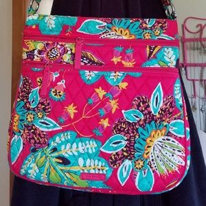Vera Bradley Iconic Triple Zip Hipster